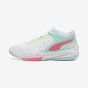 Женская/Мужская баскетбольная обувь - PUMA Court Pro белого/зеленого цвета