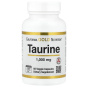 California Gold Nutrition, таурин, 1000 мг, 60 растительных капсул