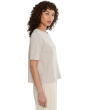 Organic Cotton Jacquard Crew Neck Top