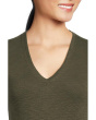 Rib Slub Long Sleeve V-Neck