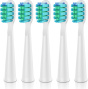 Dada-Tech Replacement Electric Toothbrush Heads for DT-22, DT-KE9 - Pack of 5 (White Soft)