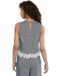 Boxy Sleeveless Applique Top