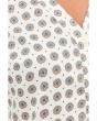 V-Neck Button Down Tie Sleeve Top