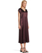 Textured Satin V-neck Dress