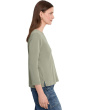 Side Slit Split Neck Top