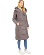 Zip Front Down Coat w/ Dramatic Oversized Hood