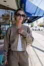 Zara МЯГКИЙ КАРДИГАН металлик-коричневый