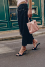 Zara Черные МУЛЫ С МЕТАЛЛИЧЕСКИМ КАБЛУКОМ