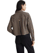 The Signature Poplin Crop Shirt in Plaid