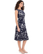 Floral Twist-Front Jersey Dress