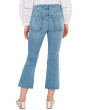 The Short Stretch Flare Crop Jean in Coastal Blue