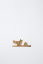 Zara КОЖАНЫЕ САНДАЛИИ НА БОСУ НОГУ 505551742-105-19
