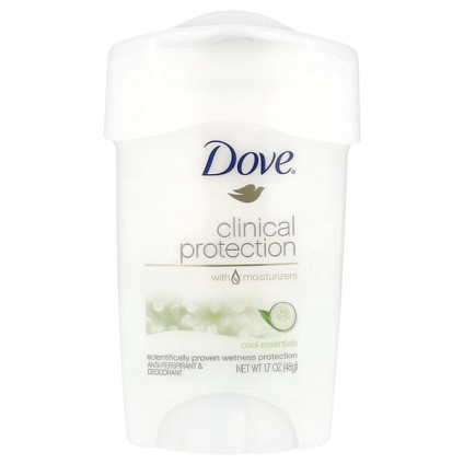 Dove, Clinical Protection, дезодорант-антиперспирант, «Прохлада», 48 г (1,7 унции)