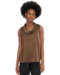 Cowl Neck Sleeveless Blouse
