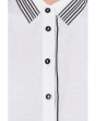 Stripe Trim Linen Shirt