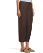 Barrel Flat Front E-Back Linen Pull-On in Charred Oak
