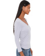 Enid 3/4 Sleeve V-Neck Crop Tee