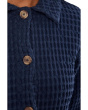 Long Sleeve Waffle Swing Jacket