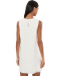 Embroidered Mini Shift Dress in 100% Linen