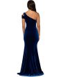 Long One Shoulder Velvet Gown