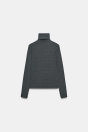 Zara ФУТБОЛКА С ВЫСОКИМ ВОРОТОМ 831