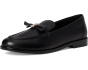 Deco Bow Pebbled Leather Loafers
