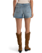 Jane High-Rise Long Shorts w/ Fray Hem