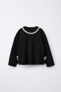 Zara ВЯЗАНЫЙ СВИТЕР С ВОЛНИСТОЙ ОТДЕЛКОЙ 510692905-800-18