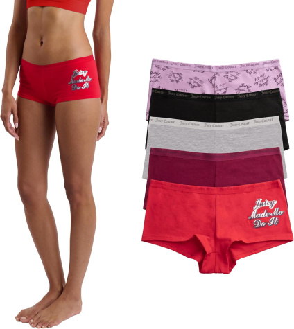 Juicy Couture Women's 5 Pack Cotton Underwear Set