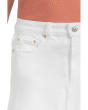 Jessie Skirt Raw Hem in Crisp White
