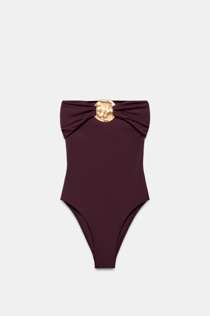 Zara КУПАЛЬНИК-БАНДО С МЕТАЛЛИЧЕСКИМИ ДЕТАЛЯМИ 544582884-700-1