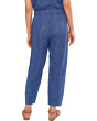 Petite Washed Organic Linen Delave Ankle Pleated Lantern Pants