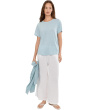 Organic Linen Ankle Wide Pants