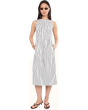 The Melody Boatneck Smocked Midi Dress