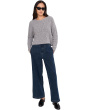 Petite Peruvian Cotton Cloud Twist Crew Neck Sweater