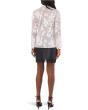 V-Neck Tunic Blouse with Contrast