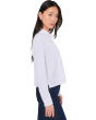 Petite Cross Hatch Stretch Jersey Classic Collar Shirt