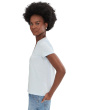 Short Sleeve Back Seam V-Neck