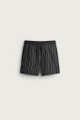 Zara Черные ПЛАВКИ СРЕДНЕЙ ДЛИНЫ С ВЫШИТЫМИ ПОЛОСКАМИ