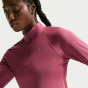 Nike Женский топ для бега Pacer с длинным рукавом на молнии 1/2