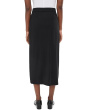 Petite Stretch Jersey Knit Full Length Straight Skirt With Slit