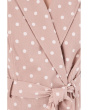 Sleeveless Linen Polka Dot Jacket Dress