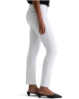 Mari Mid-Rise Slim Straight Jeans in White