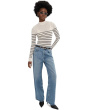 Forever Striped Mock Neck