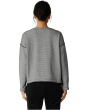 Doubleknit Organic Cotton Stripe Round Neck Reversible Top