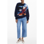 Desigual Hoodie-Woman-Синий