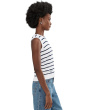 Striped Cotton Sleeveless Sweater