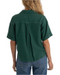Brianna - Boxy Button Front Shirt with Short Sleeve & Pocket