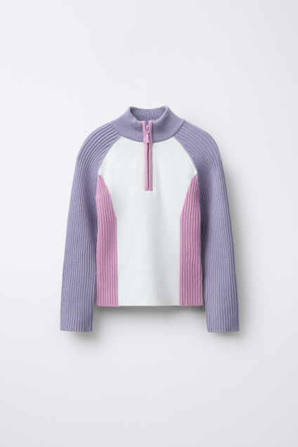 Zara ВЯЗАНЫЕ СВИТЕРА - ЛЫЖНАЯ КОЛЛЕКЦИЯ БЛОЧНЫХ ЦВЕТОВ 495703198-602-7