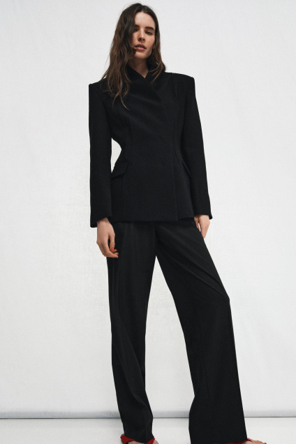 Zara ПРЯМЫЕ БРЮКИ С ЗАНИЖЕННОЙ ТАЛИЕЙ ZW COLLECTION 507085965-800-1